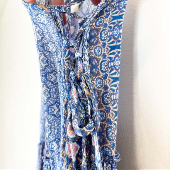 Altar'd State Sleeveless Maxi Dress Blue Size Small - Picture 4 of 8